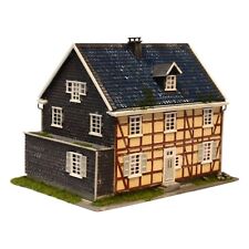 Diorama H0/1:87 Faller Top Gebäude Kleinstadt Wohnhaus Fachwerk patiniert