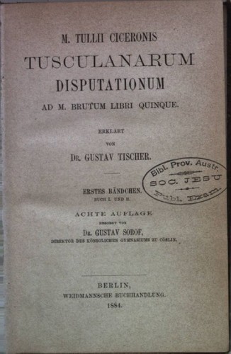 Tullii ciceronis - m.,