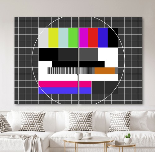 Testbild abstrakt leinwand - testbild,