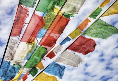 Fototapete prayer flags - fototapete,