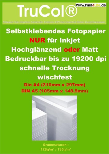 Blatt din fotopapier - a4,