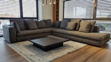 MINOTTI Sofa, Modell Powell, Stoff, grau