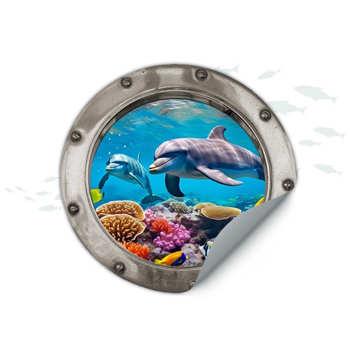 Wandtattoo bullauge 30cm - wandtattoo,