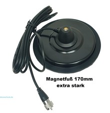 CB FUNK MAGNETFUß extra stark 170mm 3/8 Zoll Anschluß TOP Qualität