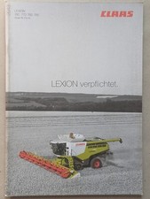 CLAAS Lexion 780 770 Terra Trac Mähdrescher Prospekt Traktor Schlepper Bulldog