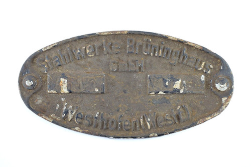 Waggonschild stahlwerke - waggonschild,
