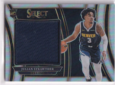 2023-24 Panini Select NBA No. RJS-SR Julian Strawther Rookie Patch Silver Prizm