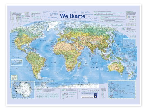 Poster weltkarte 2024 - poster, planet