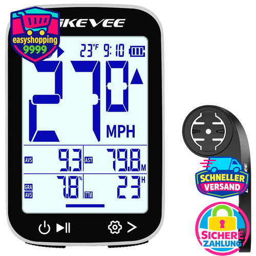 Gps fahrradcomputer kabellos - gps,