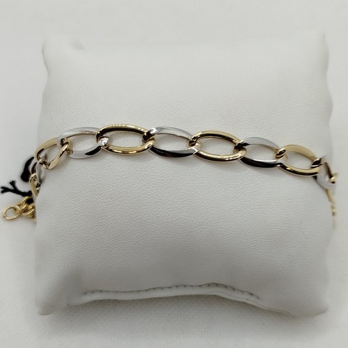 Armband gold 18k jersey oval - 18k,
