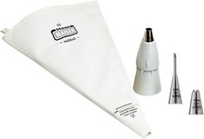 KAISER Profi Spritzbeutel Set 5 tlg Edelstahl Torten Sahne Spritze Füllttülle