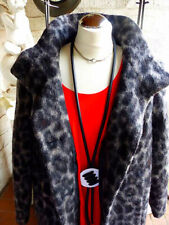 4206 BONITA LEOPARDEN Mantel GRÖßE 48