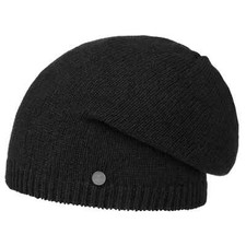 LIERYS Merino Kaschmir Long Beanie Wollmütze Strickmütze Mütze Damenmütze