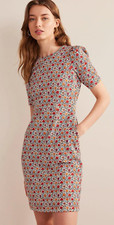 Boden - Zoe Jersey Dress - Kleid Taschen Muster - NEU UK 10 EU 38