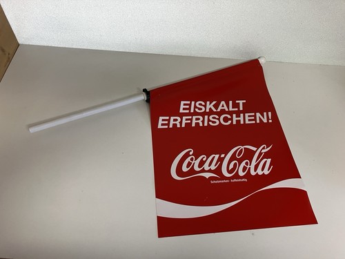 Coca cola plastik werbe fahne - plastik,