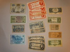 Kl. Sammlung Banknoten - Russland Rubel Deutsches Reich Badische Bank - 1907-41