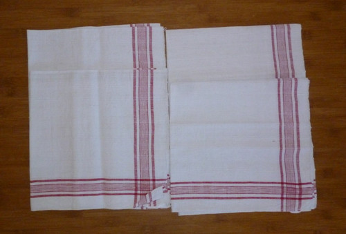 Altes gewebtes geschirrtuch - 4x,