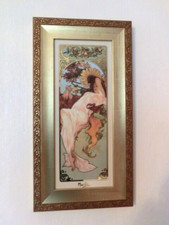 Goebel Bild-Wandbild m. Rahmen Artis Orbis Sommer Alphonse Mucha Steingut