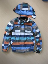 bunt gestreifte Kapuzenwinterjacke Snowboardjacke in Gr. 152/158 von teisumi