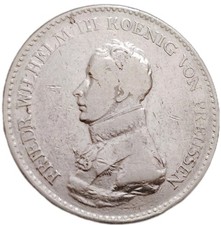 Preußen Thaler 1817 Silber  Wilhelm III Selten Silver Coin Art. 003- 022