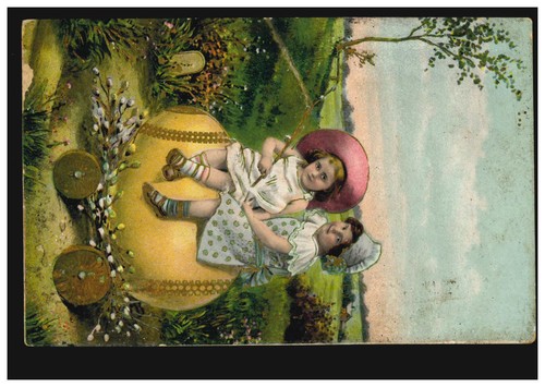 Prägekarte ostern zwei - ostern,