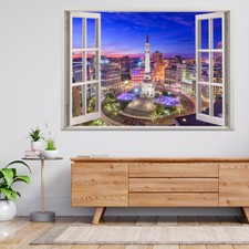 USA Skyline über Denkmal