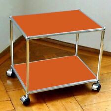 * USM Haller Couchtisch Beistelltisch TV Tisch Rollen Orange 50x35x35 * MwSt. *