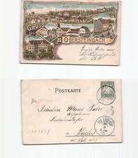 (b97641)   Ansichtskarte Obersteinbach 1903 nach Heideck, Nachlass Bierbrau