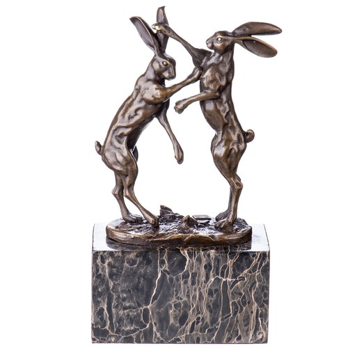 Bronze skulptur zwei - skulptur,