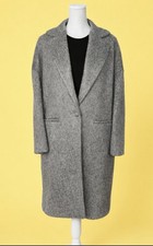 MANGO Basics Mantel grau Gr. M