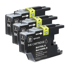 3PK LC75 LC-75 Black Ink For