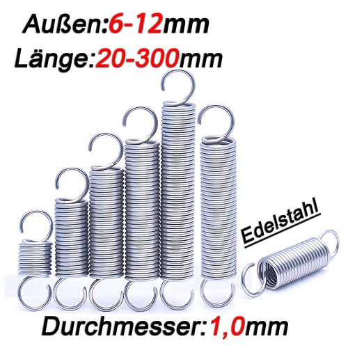 Zug feder 1mm draht - 1mm, varianten