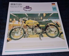 Hercules Wankel-Sachs W 2000 1973 MCMXCI Service Card Karte Deutsch Fakten 