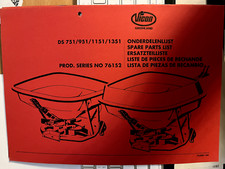 Ersatzteilliste Vicon Düngerstreuer DS 751 951 1151 1351 Serie  No 76152