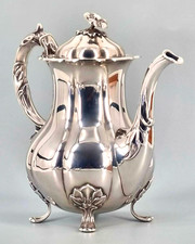 Edle Kaffeekanne Silber 830er