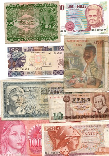 Banknoten mit motiv - banknoten,