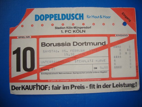 Ticket köln bvb - 82/83, 1.