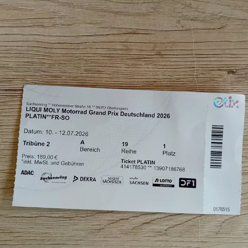 Tribünenticket moto world - moto-gp,