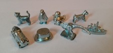 8 Metallfiguren Spielfiguren Monopoly Ersatzteile kompletter Satz