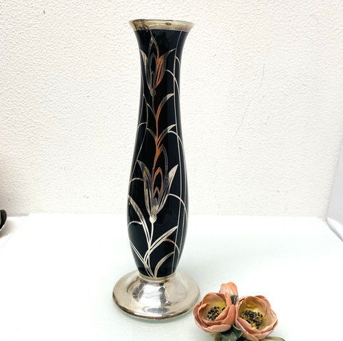Vintage vase veyhl silber - vintage,