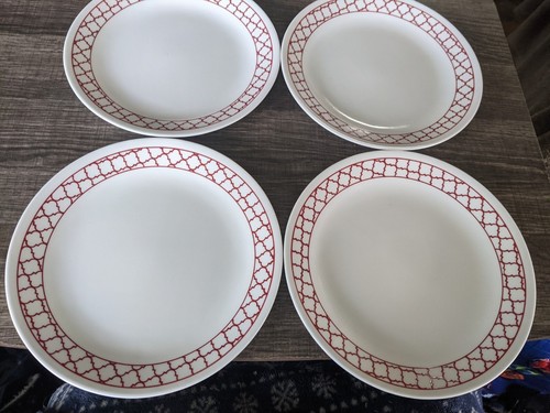 Corelle crimson trellis - crimson, lunch