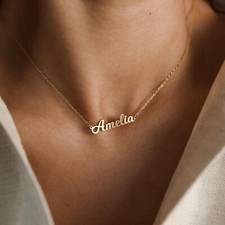 Mellow Namenskette 18K Gold