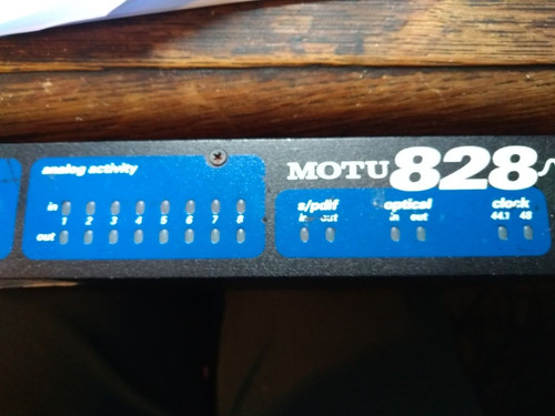 Motu 828 original - motu, (firewire)