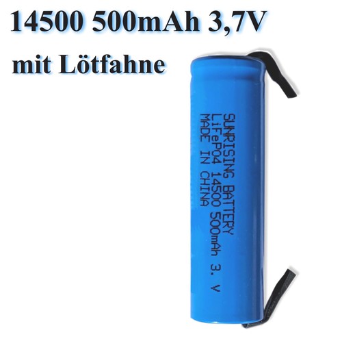 Icr 14500 500 mah mit - icr,