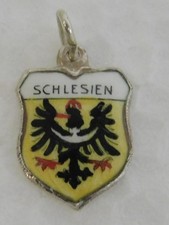 Schlesien Wappen Anhänger für Bettelarmband Silber 800 Andenken