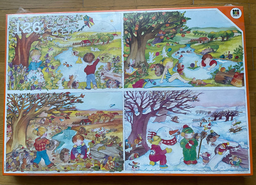 Vier jahreszeiten puzzle - vier,