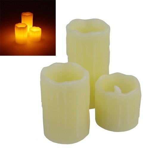 Led kerzen 3er set - kerzen,
