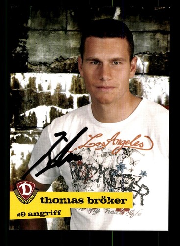 Thomas bröker autogrammkarte - thomas,
