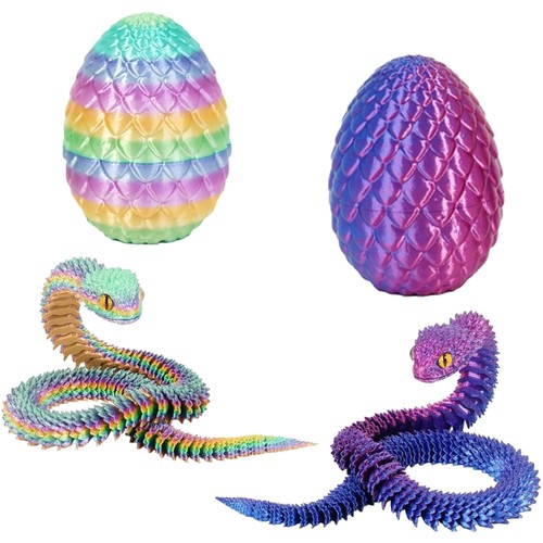 Drachen und schlange - 3d, ei