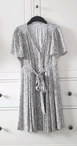Sommerkleid oysho creme blau - sommerkleid,